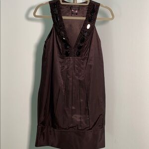 Lyndia Prucanik black dress black jewels size 2 cocktail dress‎ slight sheen